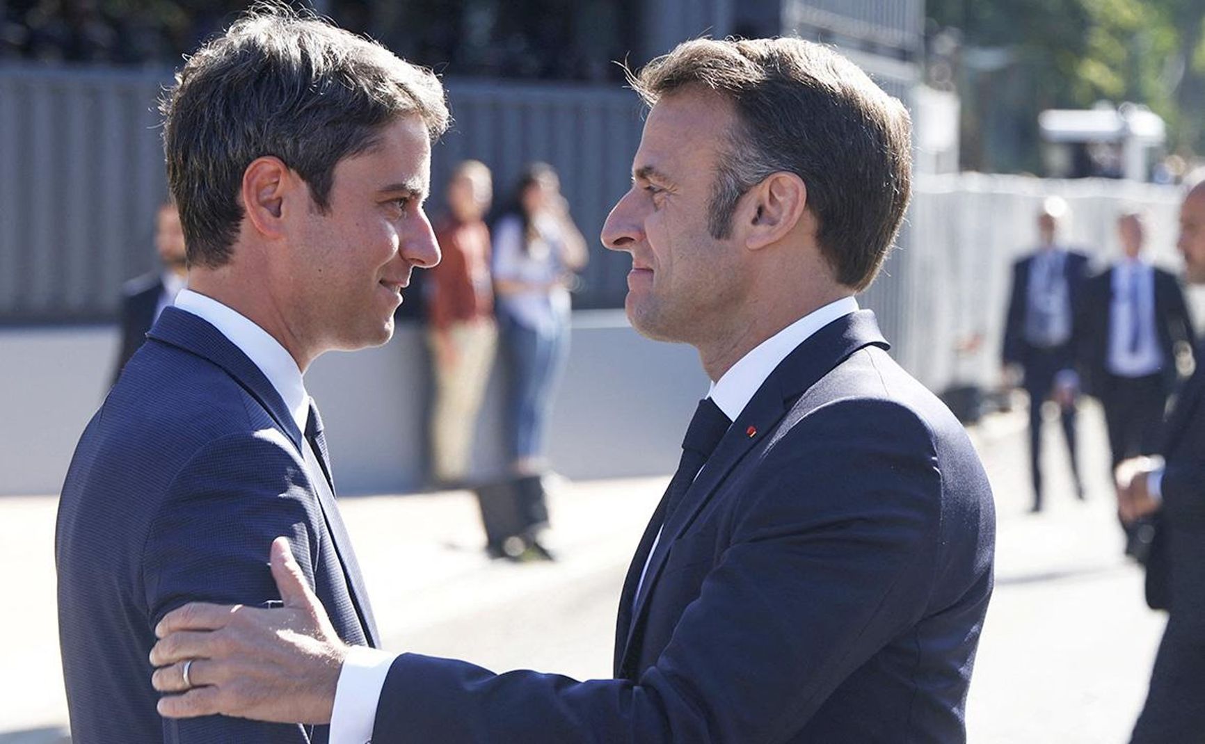 Emmanuel Macron and Gabriel Attal