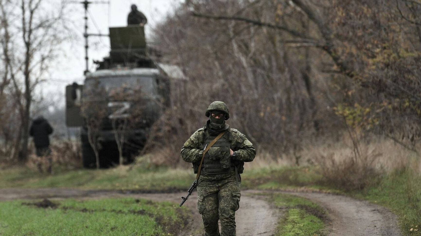 Российский военный в Украине