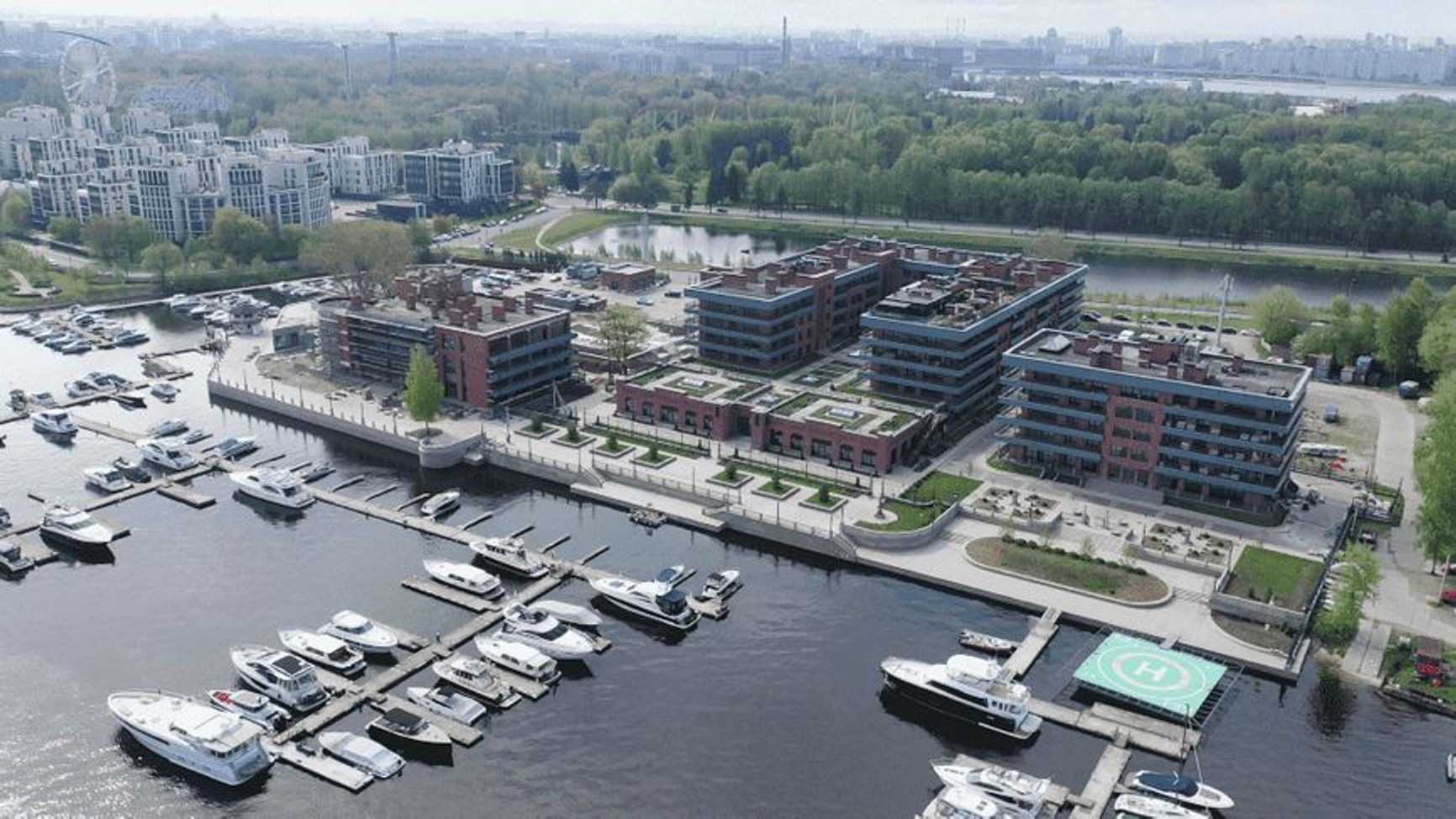 The Imperial Yacht Club residential complex in St. Petersburg.